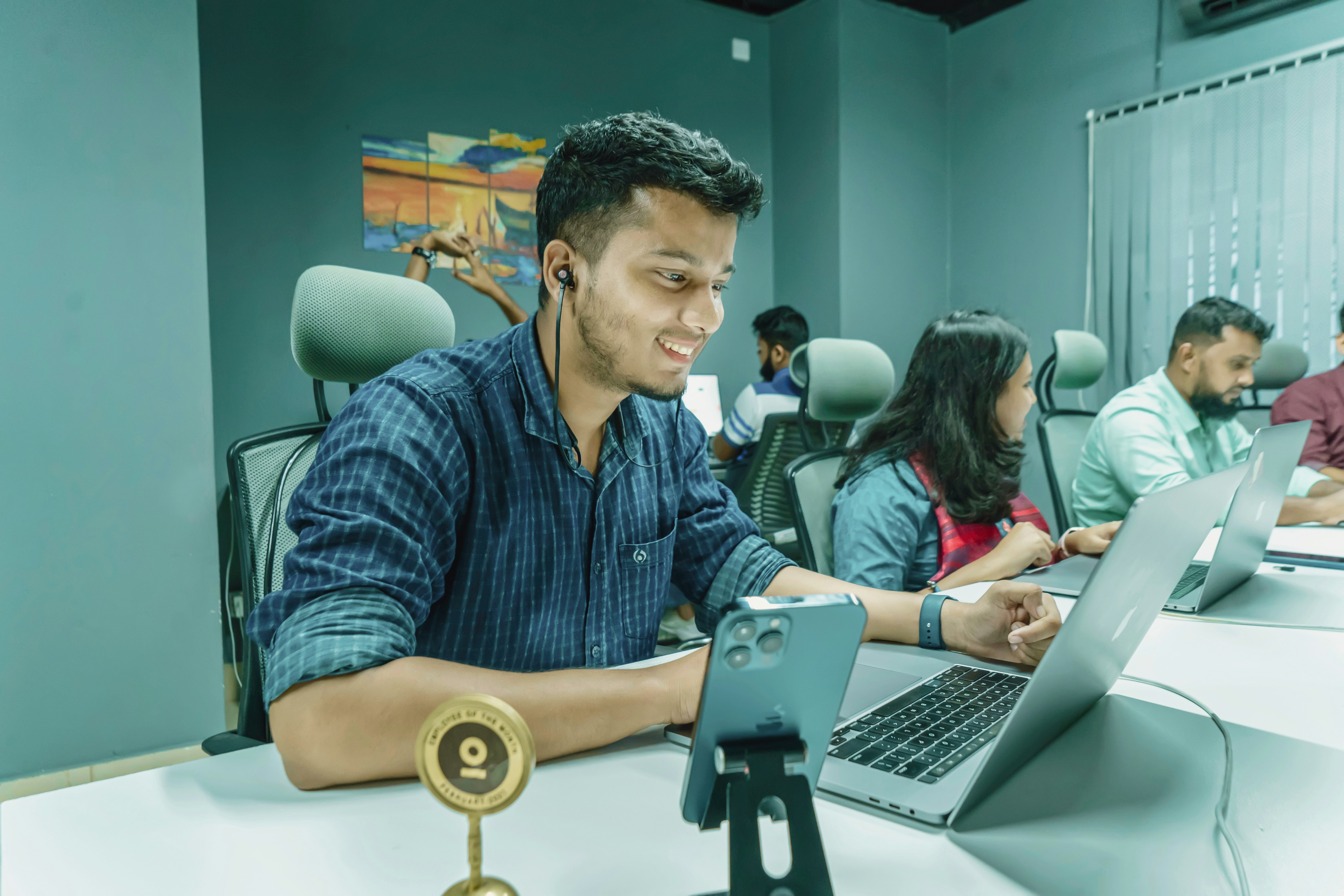 Team working in office